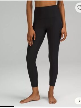 Lululemon Align Leggings Ribbed Black 25 Inch Size 10
